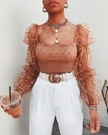 Vardi Dante™ Tiffany Top with Mesh | Wyjątkowy i stylowy top damski