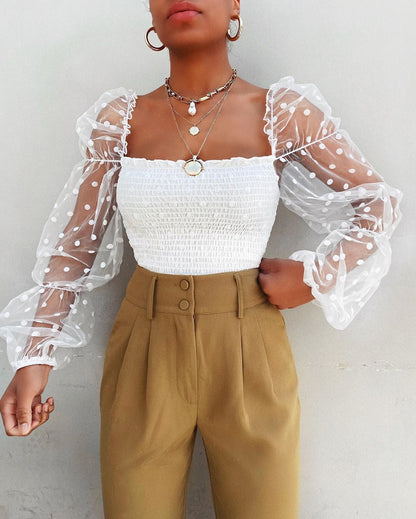 Vardi Dante™ Tiffany Top with Mesh | Wyjątkowy i stylowy top damski