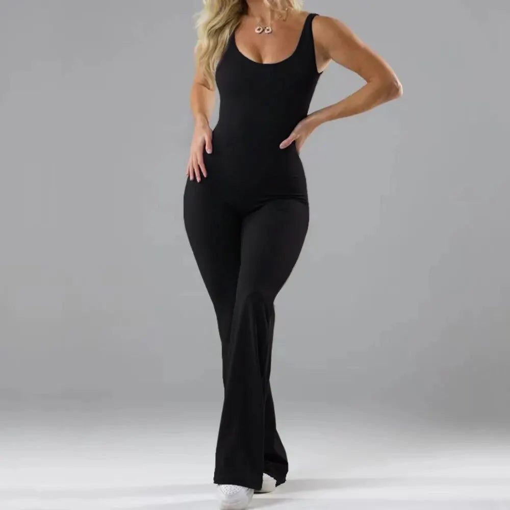 Bérénice - Elegancki rozkloszowany kombinezon