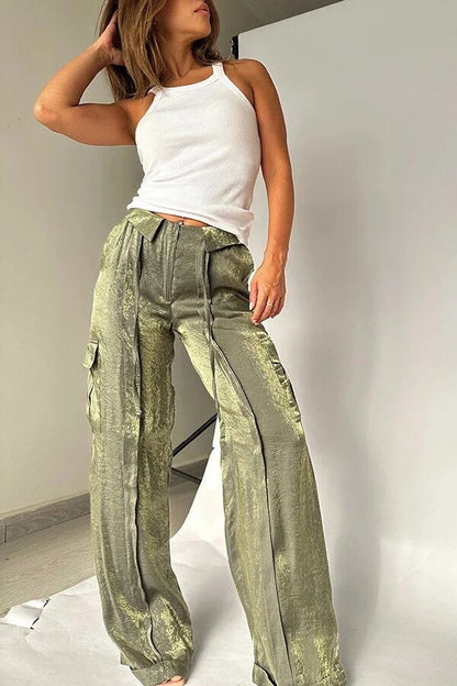|Eleganckiespodniezcekinamidlakobiet
