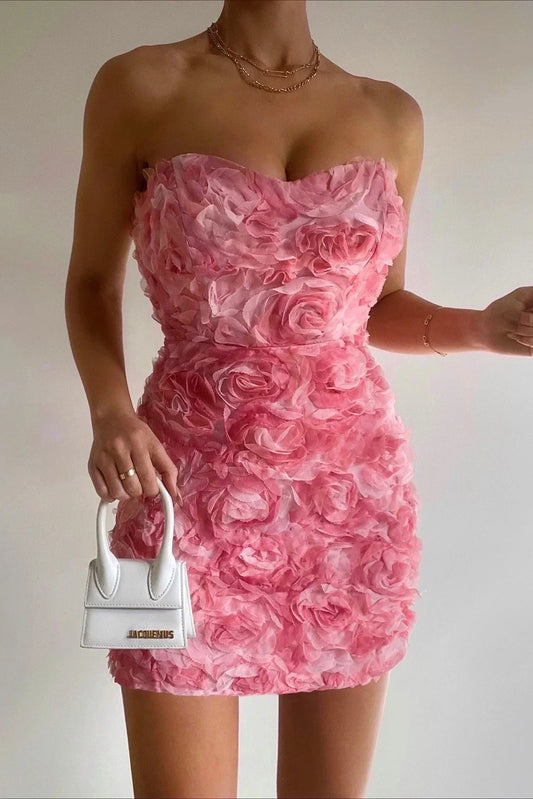 Elizabeth - Elegancka sukienka bez ramiączek