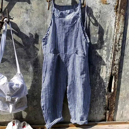 Inka - Elegancki kombinezon w paski