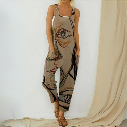 Katia - Elegancki kolorowy kombinezon