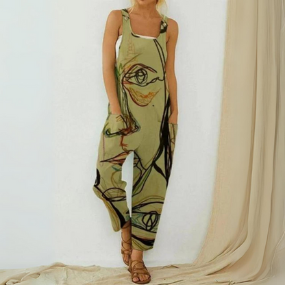 Katia - Elegancki kolorowy kombinezon
