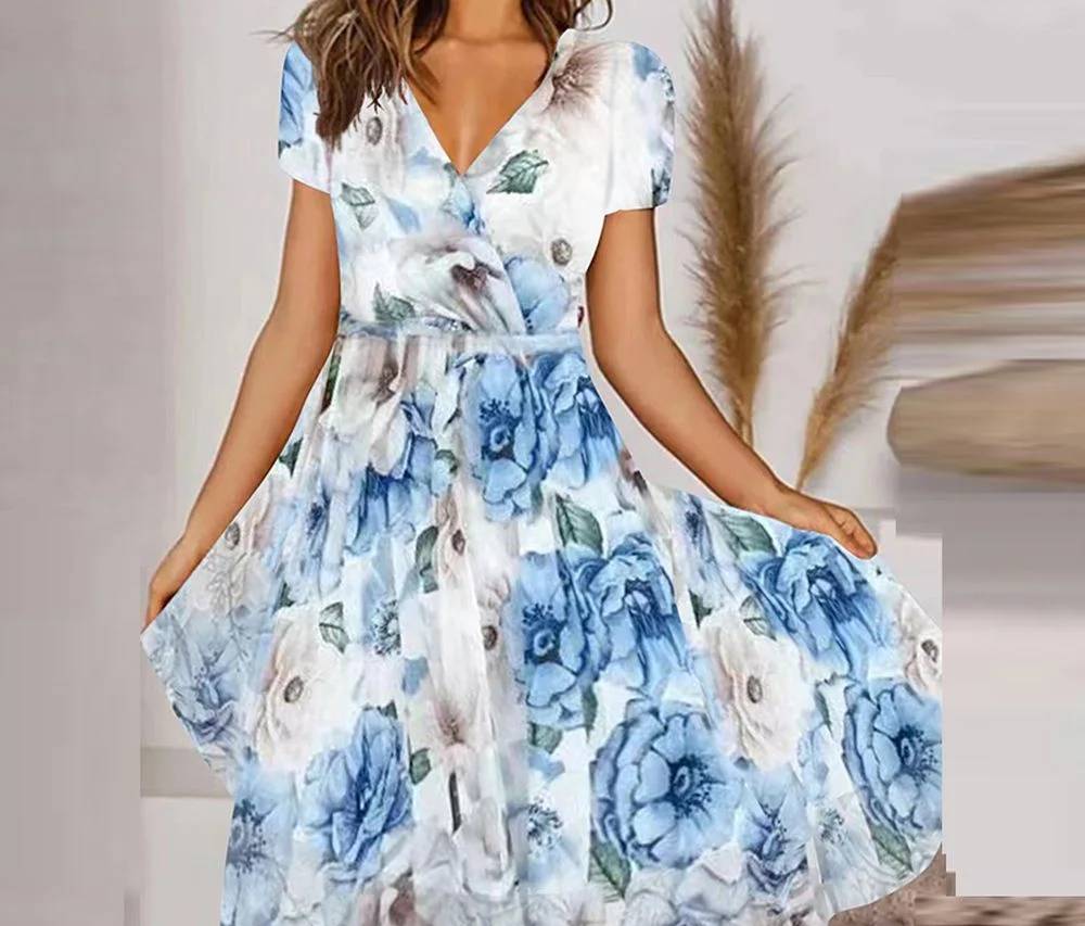 Liliowa sukienka
