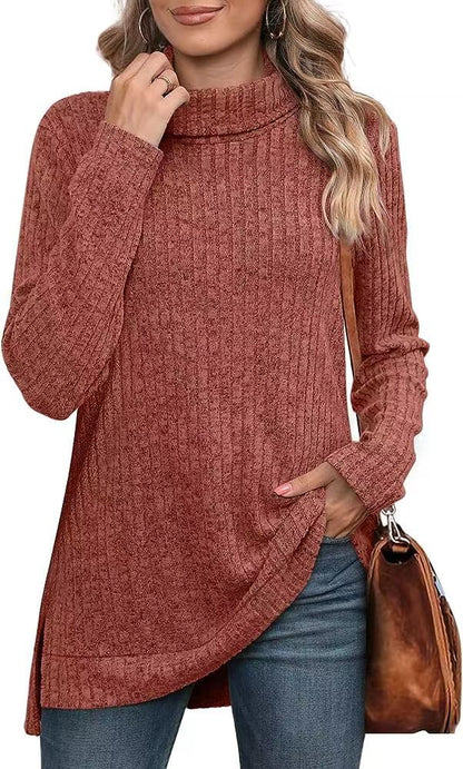 Alani - Elegancki dzianinowy sweter z golfem dla kobiet