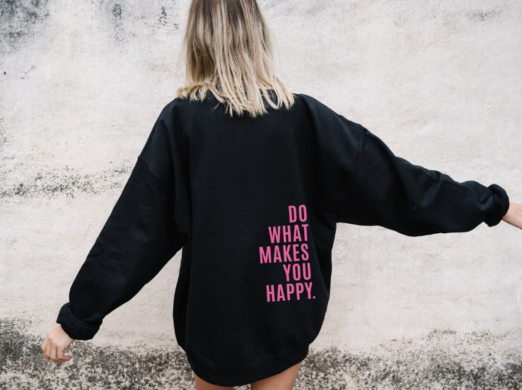 Bluza z kapturem Shanna | z motywującym tekstem