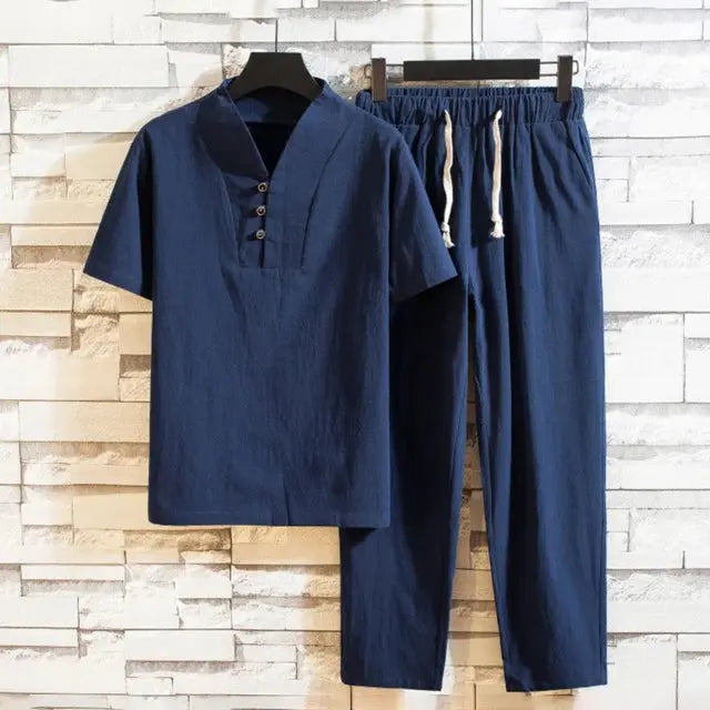 Lniany garnitur casual - Stephen
