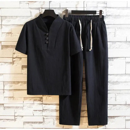 Lniany garnitur casual - Stephen