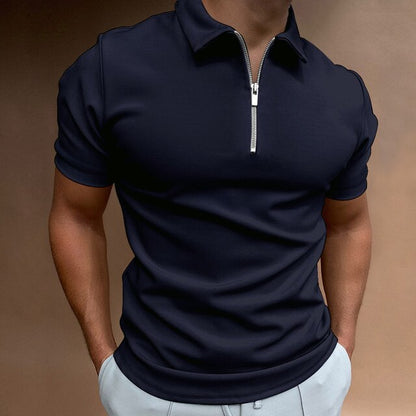 Męska koszulka polo Eden Gents Polo | Casual Męska koszulka polo zapinana na zamek błyskawiczny