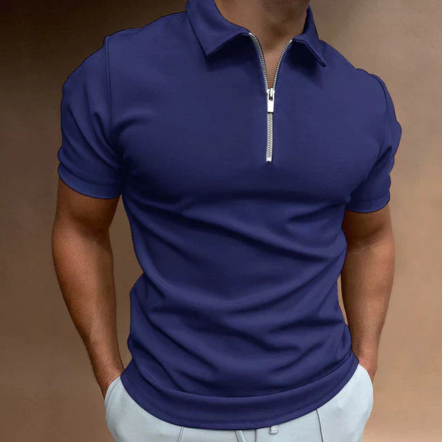 Męska koszulka polo Eden Gents Polo | Casual Męska koszulka polo zapinana na zamek błyskawiczny