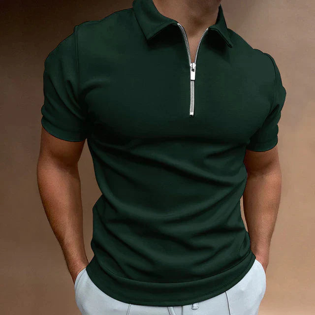 Męska koszulka polo Eden Gents Polo | Casual Męska koszulka polo zapinana na zamek błyskawiczny