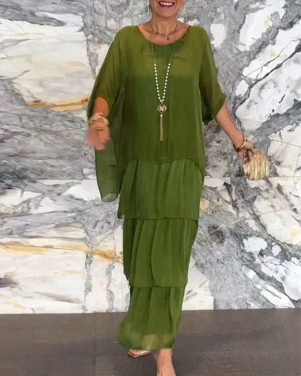 Bernice - Elegancka sukienka warstwowa
