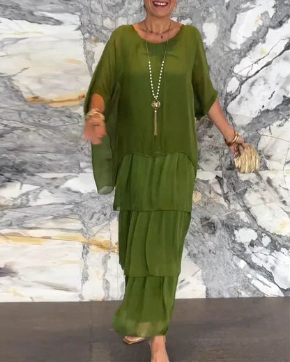 Bernice - Elegancka sukienka warstwowa