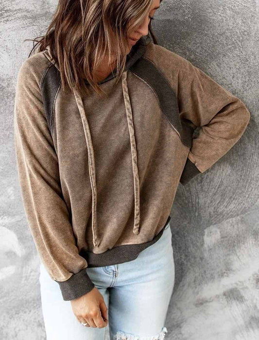 Bluza z kapturem Shanna | Washed Full Zip dla kobiet