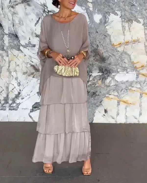 Bernice - Elegancka sukienka warstwowa