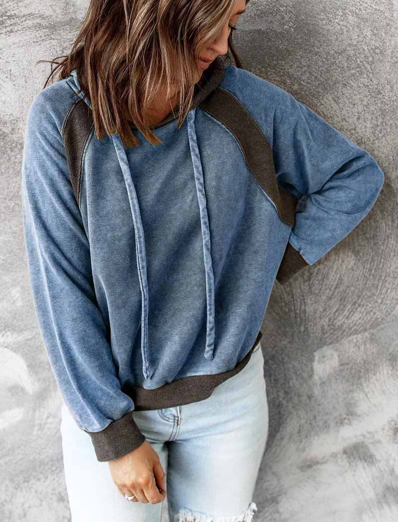 Bluza z kapturem Shanna | Washed Full Zip dla kobiet