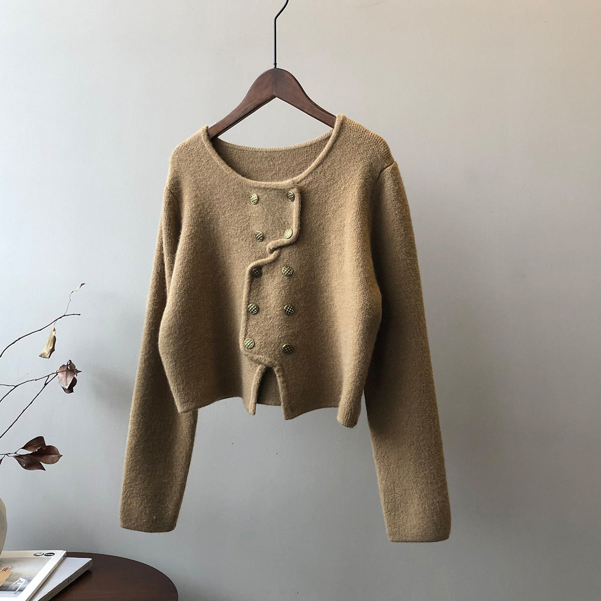 Vanessia - Elegancki sweter z guzikami dla kobiet