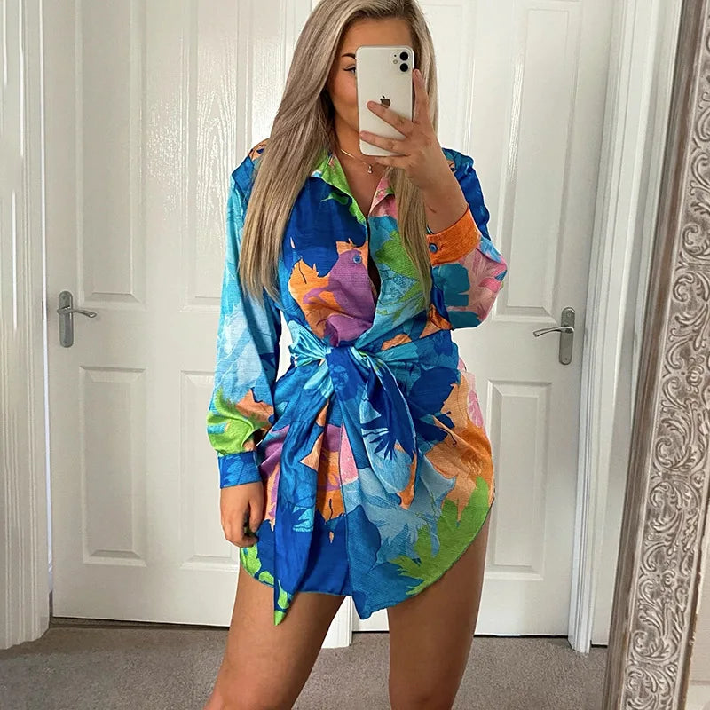 Claire - Modna sukienka z kwiatowym wzorem dla kobiet