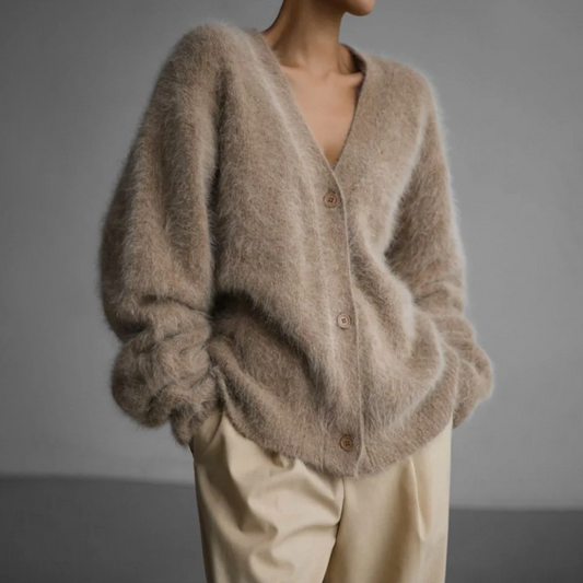 Butik - Elegancki kaszmirowy kardigan Cosy Couture