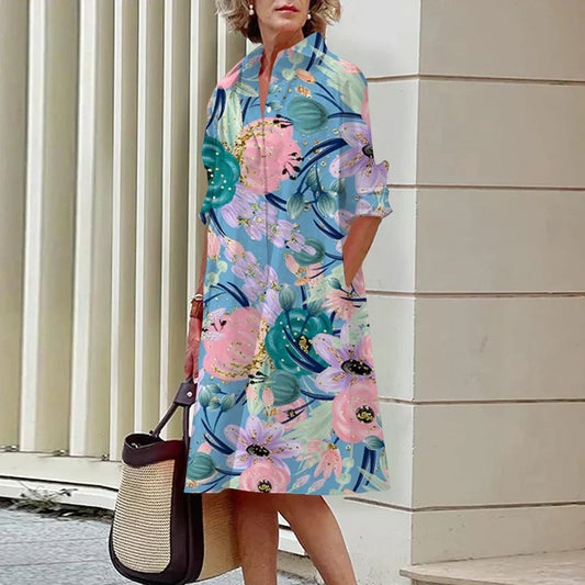 Anastasia - Elegancka sukienka koszulowa
