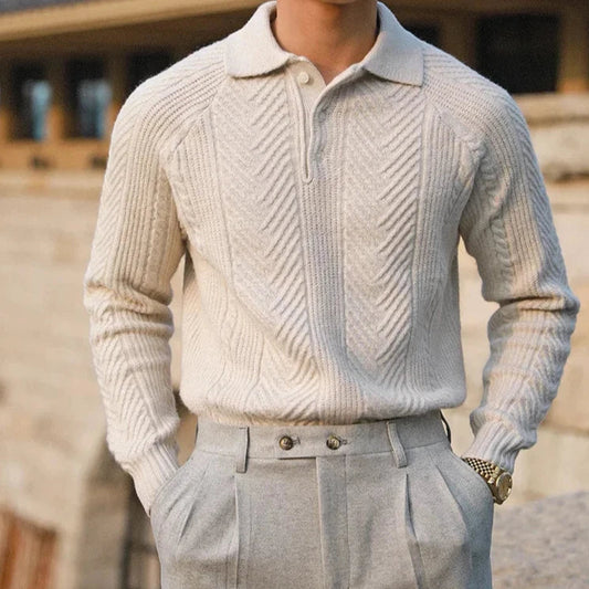 Sweter z dzianiny Andreas | Casual
