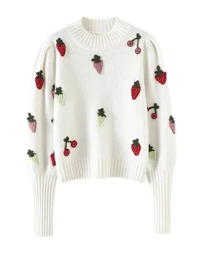 Annalia - Modny sweter we wzory dla kobiet
