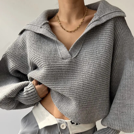 Abigail - Stylowy sweter zimowy z grubej dzianiny dla kobiet