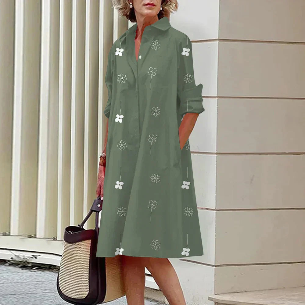 Anastasia - Elegancka sukienka koszulowa