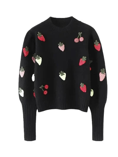 Annalia - Modny sweter we wzory dla kobiet