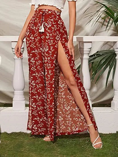 Szerokie spodnie moda letnia