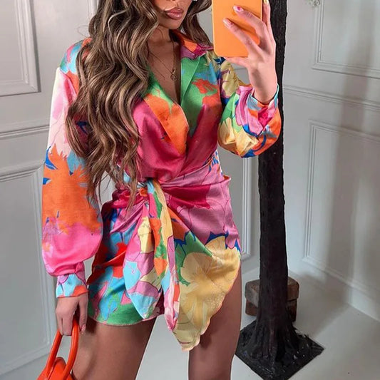 Claire - Modna sukienka z kwiatowym wzorem dla kobiet