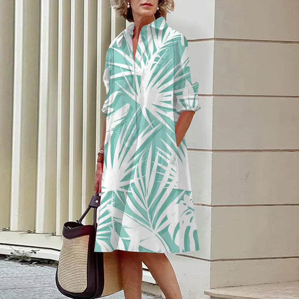 Louisa - Casualowa sukienka polo dla kobiet