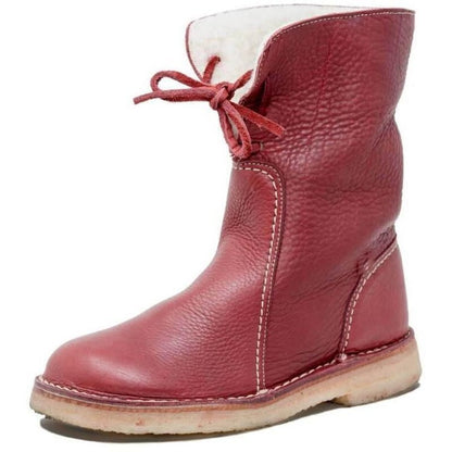 Wodoodporne buty z wełnianą podszewką