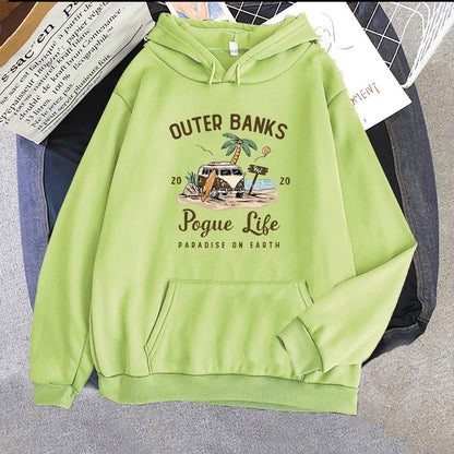 Banks Pogue Life Hoody | Bluza z kapturem dla kobiet z estetycznym nadrukiem | Kpop Style Streetwear