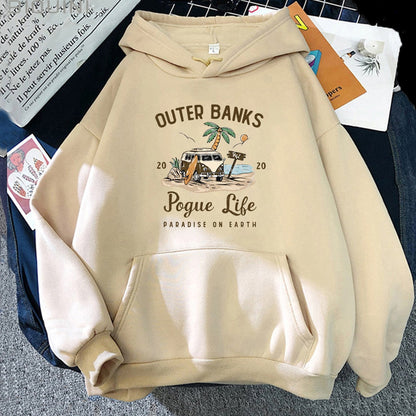Banks Pogue Life Hoody | Bluza z kapturem dla kobiet z estetycznym nadrukiem | Kpop Style Streetwear