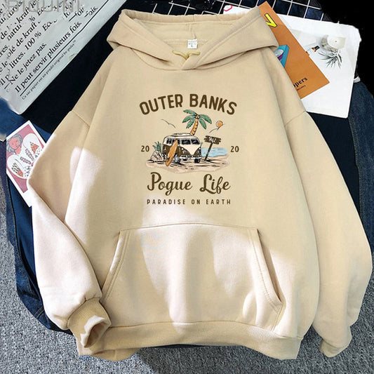 Banks Pogue Life Hoody | Bluza z kapturem dla kobiet z estetycznym nadrukiem | Kpop Style Streetwear