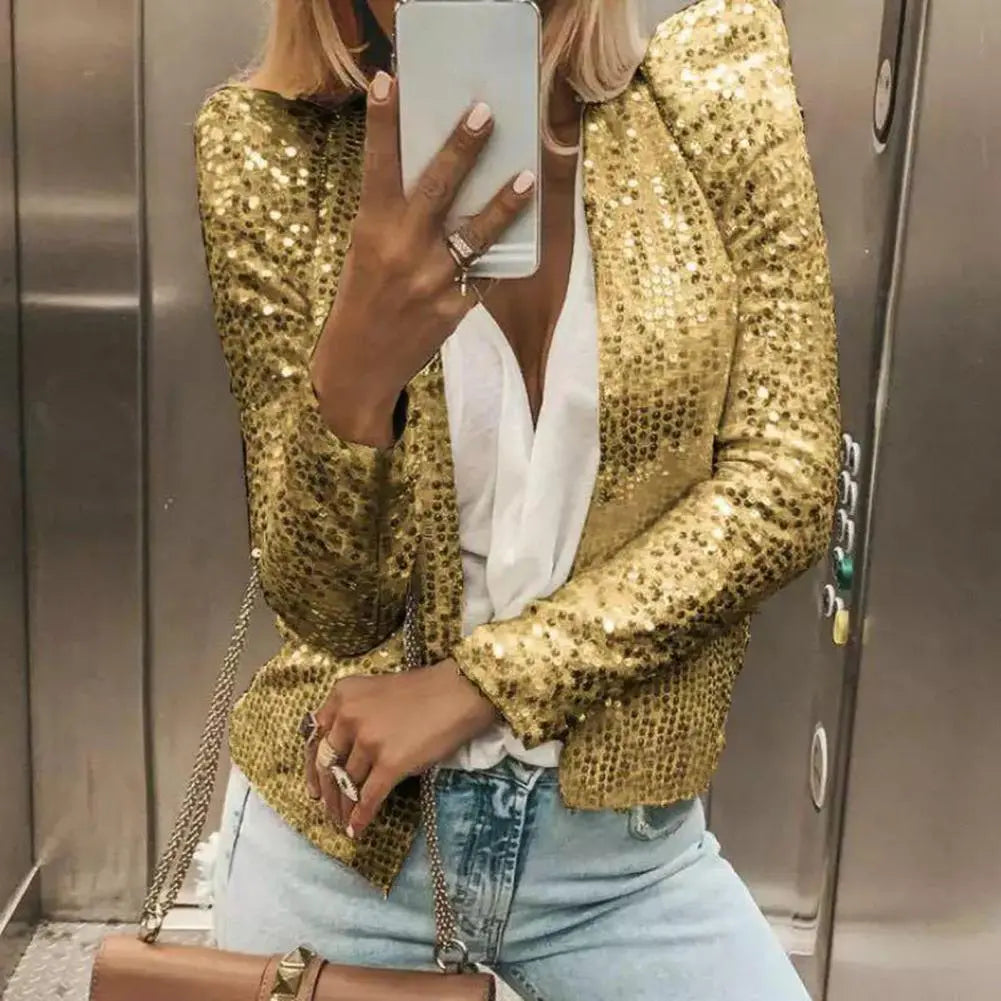 Aaliyah - elegancka marynarka z cekinami