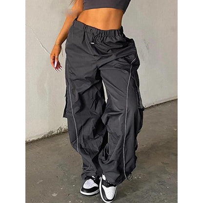 Katlyn - Unikalne spodnie damskie typu baggy streetwear
