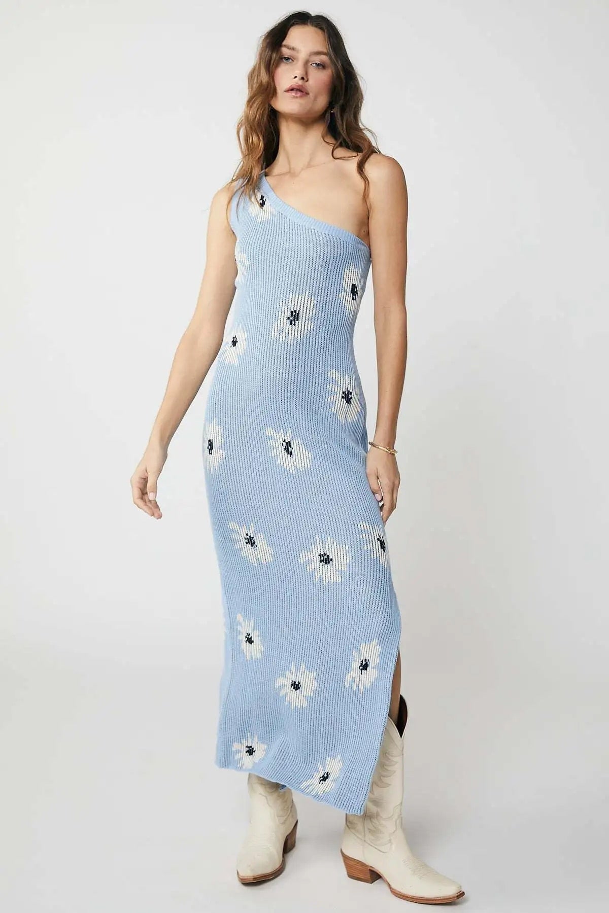 Annika - Dzianinowa sukienka maxi