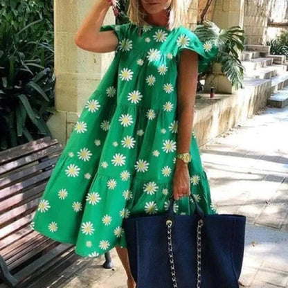Flora - Luźna sukienka w stylu vintage