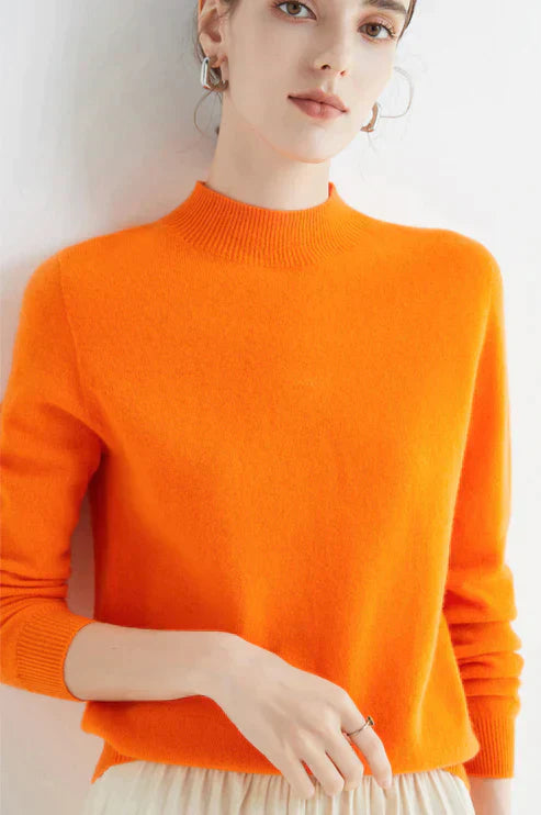 Aleta - Elegancki sweter z półgolfem dla kobiet