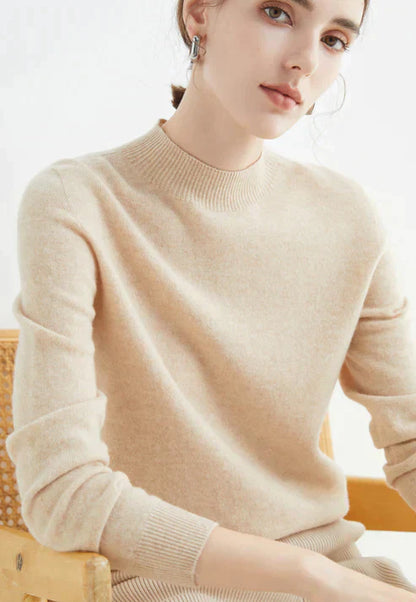 Aleta - Elegancki sweter z półgolfem dla kobiet