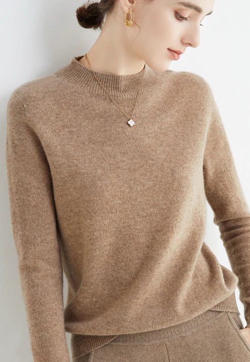 Aleta - Elegancki sweter z półgolfem dla kobiet
