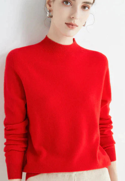 Aleta - Elegancki sweter z półgolfem dla kobiet