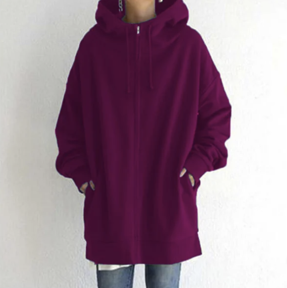 Anya - Stylowa rozpinana bluza z kapturem