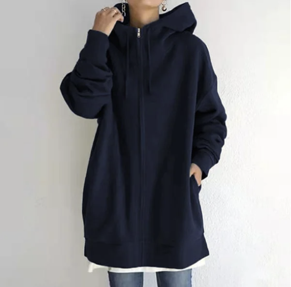 Anya - Stylowa rozpinana bluza z kapturem