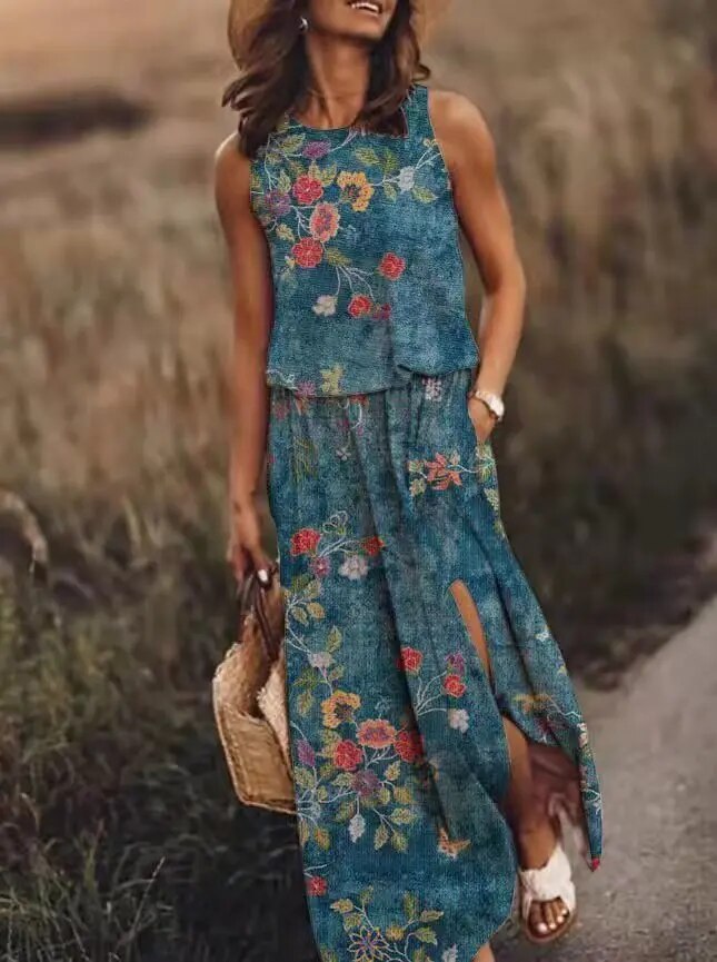 Lato - Letnia sukienka maxi