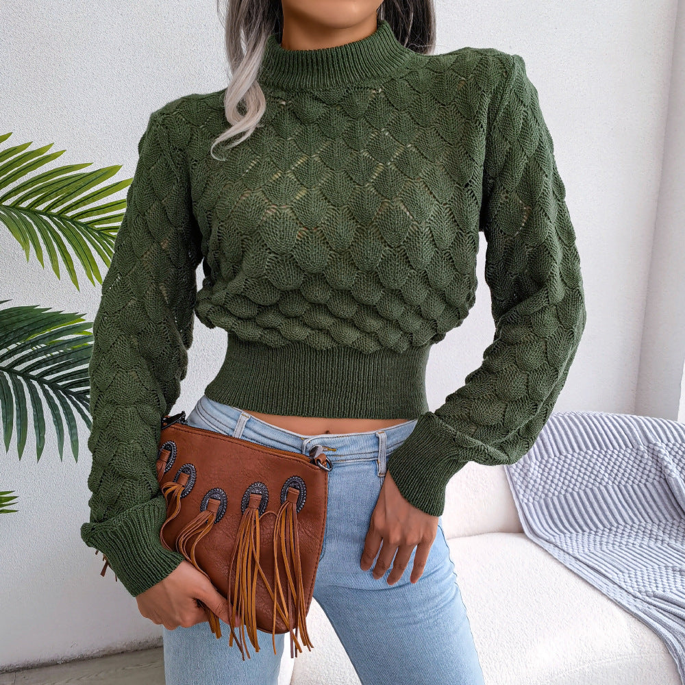 Sweter Winoma | Krótki sweter z dzianiny