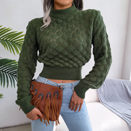 Sweter Winoma | Krótki sweter z dzianiny
